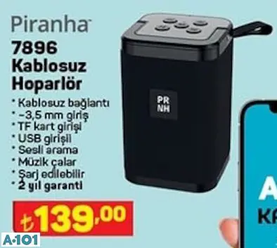 PİRANHA KABLOSUZ HOPARLÖR PİRANHA KABLOSUZ HOPARLÖR